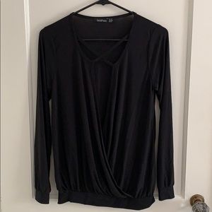 Black Boohoo Top